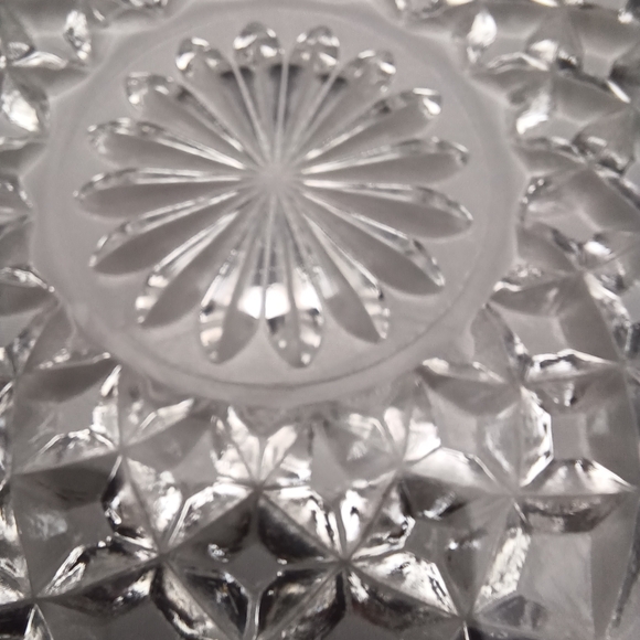 Elegant Clear Glass Dining Plate - Picture 2 of 4